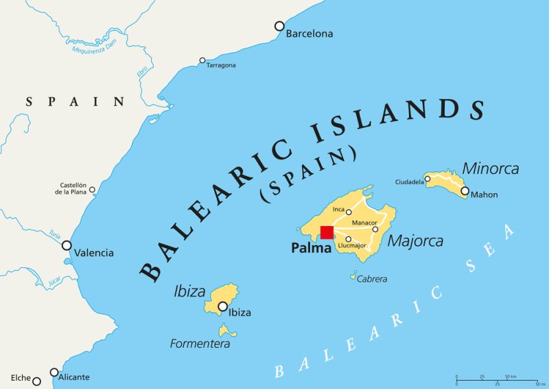 balearic islands political map