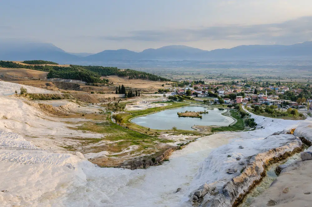 travertine terraces in pamukkale