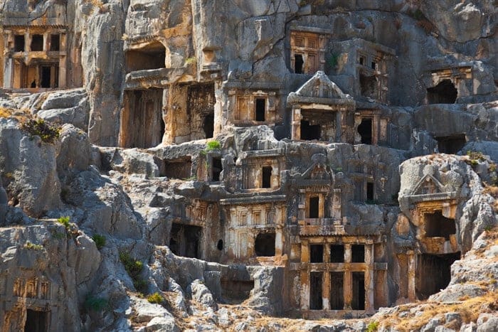 Lycian tombs