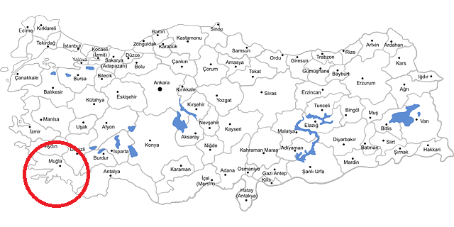Mugla Region of Turkey