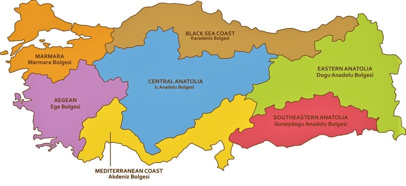 Each of seven Turkey regions has its own clothing traditions and features 