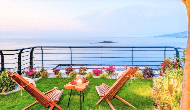 Sea views and luxury accomdation