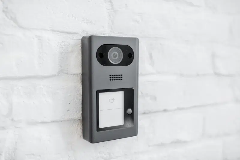 house intercom on the wall