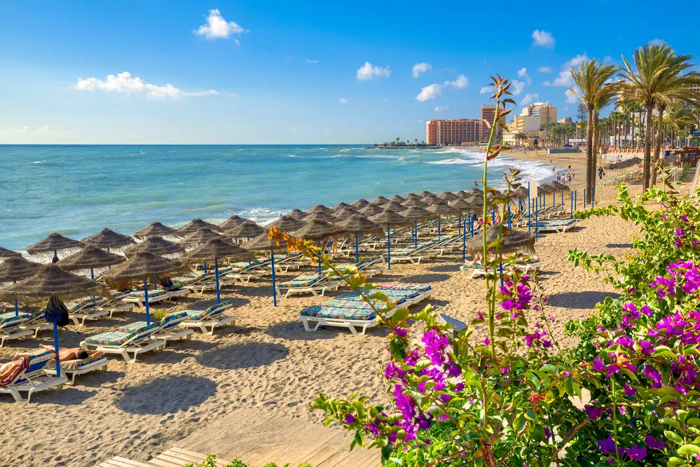 benalmadena beach, malaga province, andalusia, spain