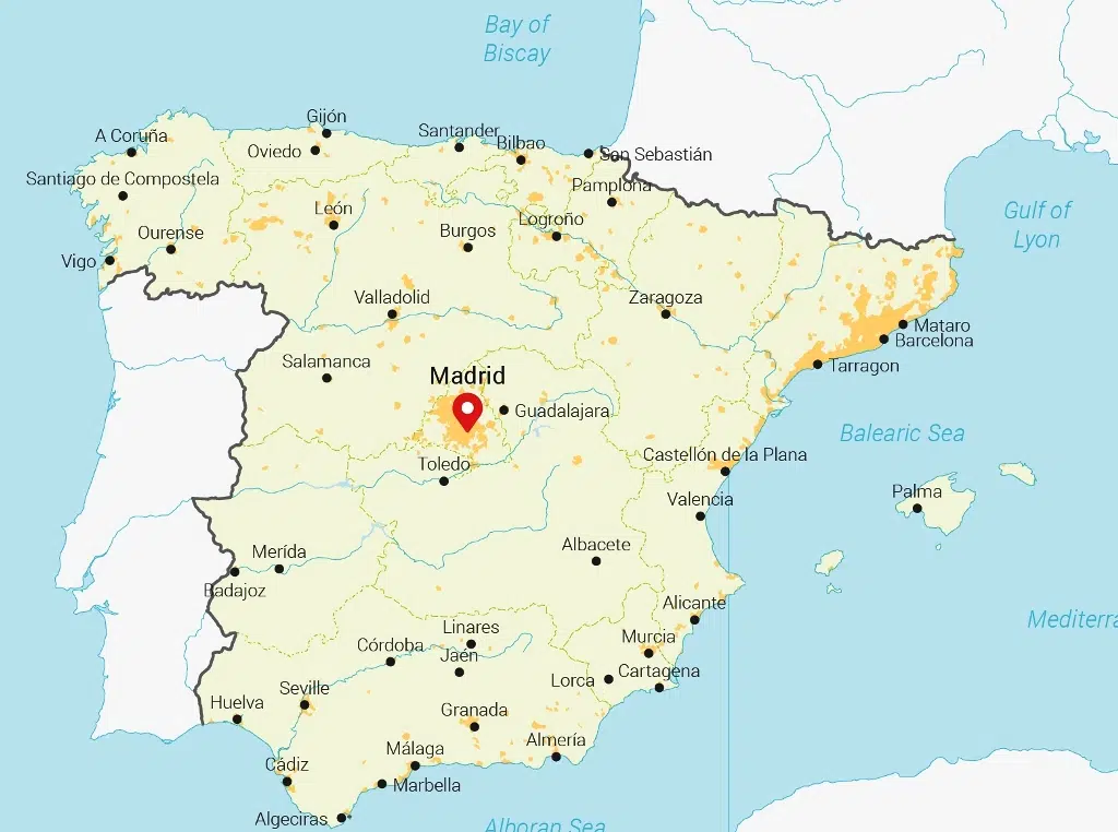 map of spain